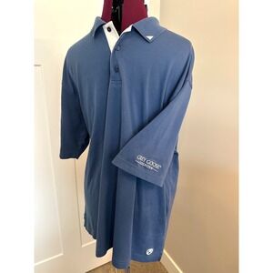 Ahead Authentics Grey Goose Collection Blue Cotton Polo Shirt Mens XXL